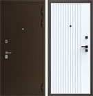 Металлическая входная дверь Спарта QMS 16 Велюр белый