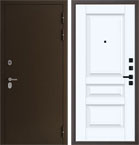 Металлическая входная дверь Термо ЗК QL 3 Велюр белый