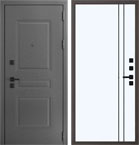 Металлическая входная дверь Термо Штамп 3 QMA 10 Велюр белый