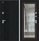 Металлическая входная дверь Thermo Флэш Декор Букле черное / Wenge Veralinga